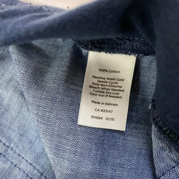 Talbots Pull On Chambray Pants Size Womens 12 Drawstring Comfy Beachy - Picture 8 of 12